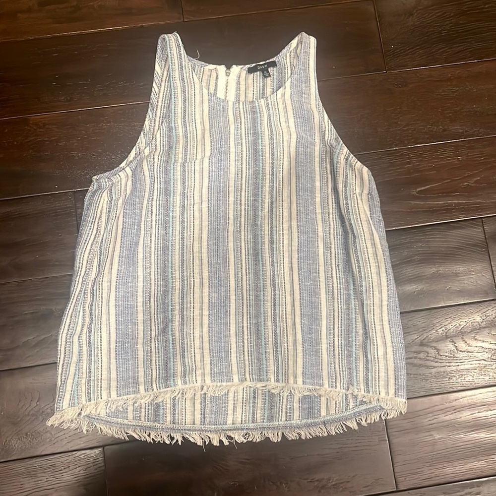 Drew Juniors M Blue Stripe Top